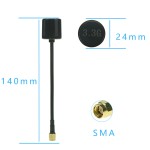 Antenna foglia d'acero per la trasmissione di immagini modello Racing UAV 3.2G 3.3G Crossing lecca-lecca ABS hrones accessorio